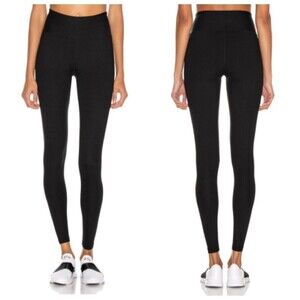 Years Of Ours Ribbed Knit Leggings Black Women’s Size Small High Waist Stretch